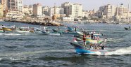 İsrail'in ablukasını kırmak için onlarca tekne Gazze Limanı'ndan yola çıktı
