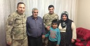 Jandarma'dan şehit aileleri ve gazi ziyareti