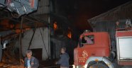 Karabük'te kereste fabrikasında korkutan yangın