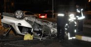 Karaman'da otomobil takla attı: 2 yaralı