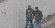 Kars'a kar yağışı yeniden başladı