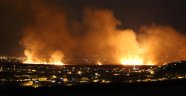 Kaş'ta sazlık yangını