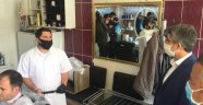 Kaymakam Çalışır berberleri denetledi