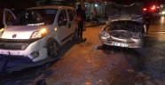 Kaza yaptı aracını bırakıp kaçtı