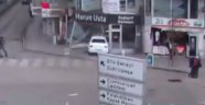Kontrolden çıkan araç iş yerine daldı