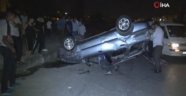 Kontrolden çıkan otomobil takla attı: 4 yaralı