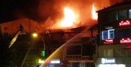 Konya'da kafede korkutan yangın