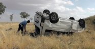 Konya'da minibüs takla attı: 3 yaralı