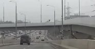 Köprüden aşağıya uçan motosiklet sürücüsü öldü