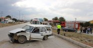 Kula'da sanayi kavşağında kaza: 1 yaralı