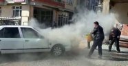LPG'li otomobil yandı