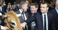 Macron'un tarım fuarında ilginç anları