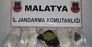 Malatya'da 13 kilo esrar yakalandı