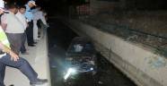 MALATYA'DA OTOMOBİL SULAMA KANALINA UÇTU