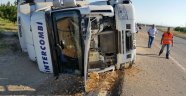 Malatya-Sivas karayolunda TIR devrildi: 1 ağır yaralı