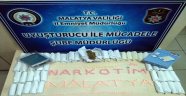 Malatya'da 182 adet uyuşturucu hap, 1 kilo 595 gram esrar ele geçirildi