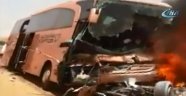 Medine'de Türk hacı adaylarının otobüsü yandı: 2 ölü, 1 yaralı