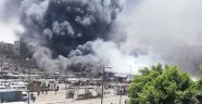 Mısır'da pazar yerinde yangın