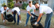 Muhtarın temizlik ordusu iş başında