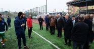 Muhtarlardan Yeşilyurt Belediyespor'a moral ziyareti