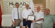 MÜSİAD Şube Başkanı Kalan'a teşekkür plaketi