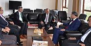 MUSTAFA ŞAHİN'DEN BAŞKAN POLAT'A ZİYARET