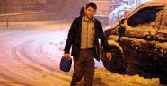 Nevşehir'de kar yağışı etkili oluyor