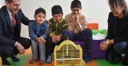 Öğrenciler muhabbet kuşu ile rehabilite olacak