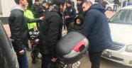 Önüne köpek çıkınca kaza yaptı