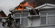 Ordu'da çatı katı alev alev yandı