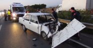 Otomobil elektrikli bisiklete çarptı: 2 yaralı