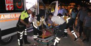 Otomobille çarpışan motosikletli yaralandı