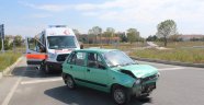 Otomobiller çarpıştı: 1 yaralı