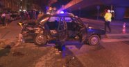 Otomobiller kavşakta çarpıştı: 4 yaralı