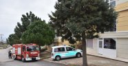 Patlayan şömine paniğe sebep oldu