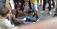 Piknik tüpü yüzüne patladı