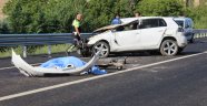 Refüje çarparak takla atan otomobil sürücüsü hayatını kaybetti