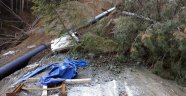 Sakarya'da baraj inşaatında toprak kaydı