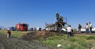 Saman yüklü araç seyir halindeyken alev aldı