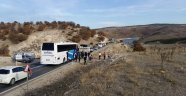 Saman yüklü tır alev alev yandı