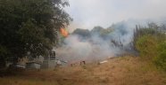Samanadağ'da çıkan yangın korkuttu