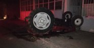 Samsun'da traktör devrildi: 2 yaralı