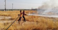 Şanlıurfa'da boşaltılan mülteci kampında yangın