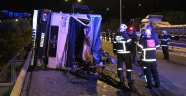 Sebze yüklü kamyon devrildi: Biri ağır 3 yaralı
