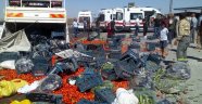 Sebze yüklü kamyonet devrildi: 5 yaralı