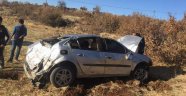 Siirt'te otomobil şarampole uçtu: 1 yaralı