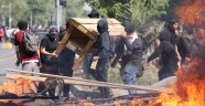 Şili'deki protestolarda süper market yakıldı: 3 ölü