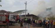 Sobadan çıkan kıvılcım evi küle döndürdü