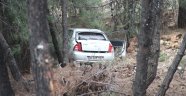 Spil Dağı'nda otomobil uçurumdan uçtu: 2 yaralı