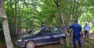 Suç makinesi ormanlık alanda yakalandı